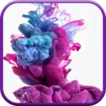 ink in water live wallpaper android application logo